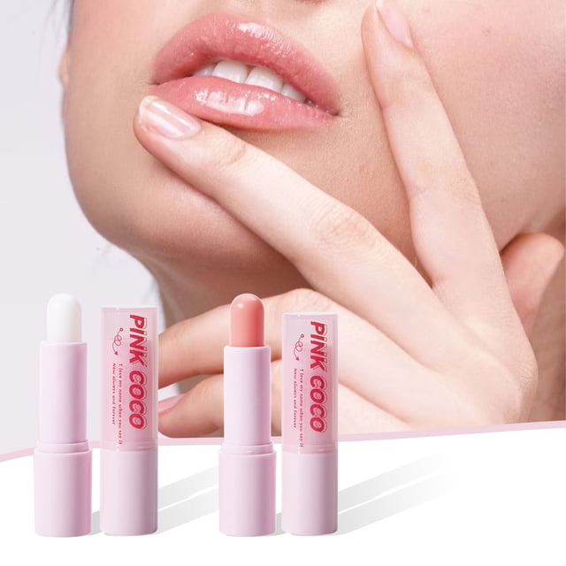 Bálsamo Labial Hidratante | PINKCOCO Stick Calmante para Labios Secos y Agrietados | Extracto Natural de Plantas | Protector Nutritivo | Aplicación Fácil | 0.09oz (7g)