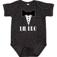 thumbnail image 3 of Inktastic Lil Bro Little Brother Mock Tuxedo Tux Boys Baby Bodysuit, 3 of 5