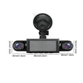 thumbnail image 3 of Wireless Dash Cam Front and Rear, Full View Car Dashcam System, Car Camera 360, 1080p, Extended Loop Storage, Intelligent Reversing Camera Assist, 3 of 7