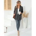thumbnail image 7 of ZHENWEI Women's Basic Casual Loose Lightweight Long Sleeve Open Front Cardigans with Pockets, 7 of 7