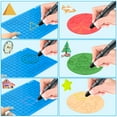 thumbnail image 3 of Tapis de Stylos d'Impression 3D, Modèle de Silicone de Tampon de Stylo 3D avec Bonus 3 Modèles Tapis 2 Protecteurs de Doigts - Outils pour Stylo 3doodler / Mynt3d, 3 of 7