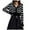 Black, variant on Fgnfyis Women’s Casual Striped Sweater Coat Fall Winter Striped Loose Knit Cardigan for Women White One Size