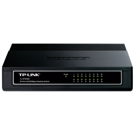 TP-Link TL-SF1016D 16-port Ethernet Switch Switcher - 16 ports - EN Fast EN - 10/100 100Mbps Fast Ethernet LAN Network
