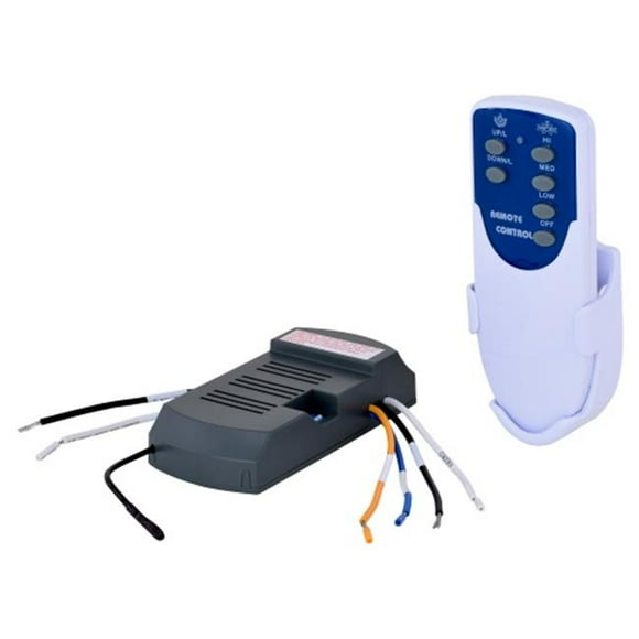Vexcel 7079RR Ceiling Fan Remote Control Kit, Plastic - White with Blue