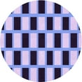 thumbnail image 1 of Ahgly Company Machine Washable Indoor Round Transitional Blue Angel Blue Area Rugs, 6' Round, 1 of 7
