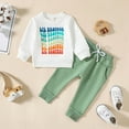 thumbnail image 2 of Caqnni Baby Boy Clothes Baby Boy Contrast Color 2PCS Outfits Long Sleeve Tops Pants Set Baby Boy Fall Winter Clothes for 0 6 12 18 24 M 1t 2t 3t 4t 5t 6t Pajamas Set(18-24 Months), 2 of 9