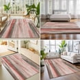 thumbnail image 4 of 5'x7' Area Rugs, Coral Red Brown Ombre Indoor Outdoor Area Rug for Living Room Bedroom, Vintage Shabby Red Abstract Art Washable Bathroom Rugs Kitchen Floor Carpet Mats Home Decor Aesthetic, 4 of 8