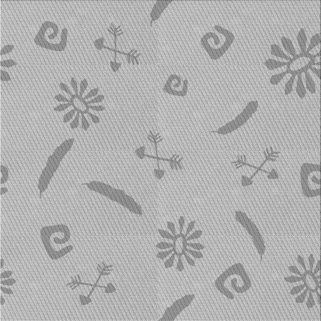 Ahgly Company Machine Washable Indoor Square Transitional Platinum Silver Gray Area Rugs, 5' Square