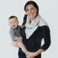 thumbnail image 3 of NuRoo Multi-functional Lightweight Soft  Breathable Nursing Scarf - Gray/Ivory Stripe, 3 of 3