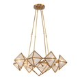 thumbnail image 2 of Kuzco Lighting Ch332830 Cairo 6 Light 30" Wide Chandelier - Urban Bronze / Clear Ribbed, 2 of 5