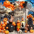 thumbnail image 1 of Balloon Arch Parready Halloween naranja/negro 120 unidades, 1 of 8