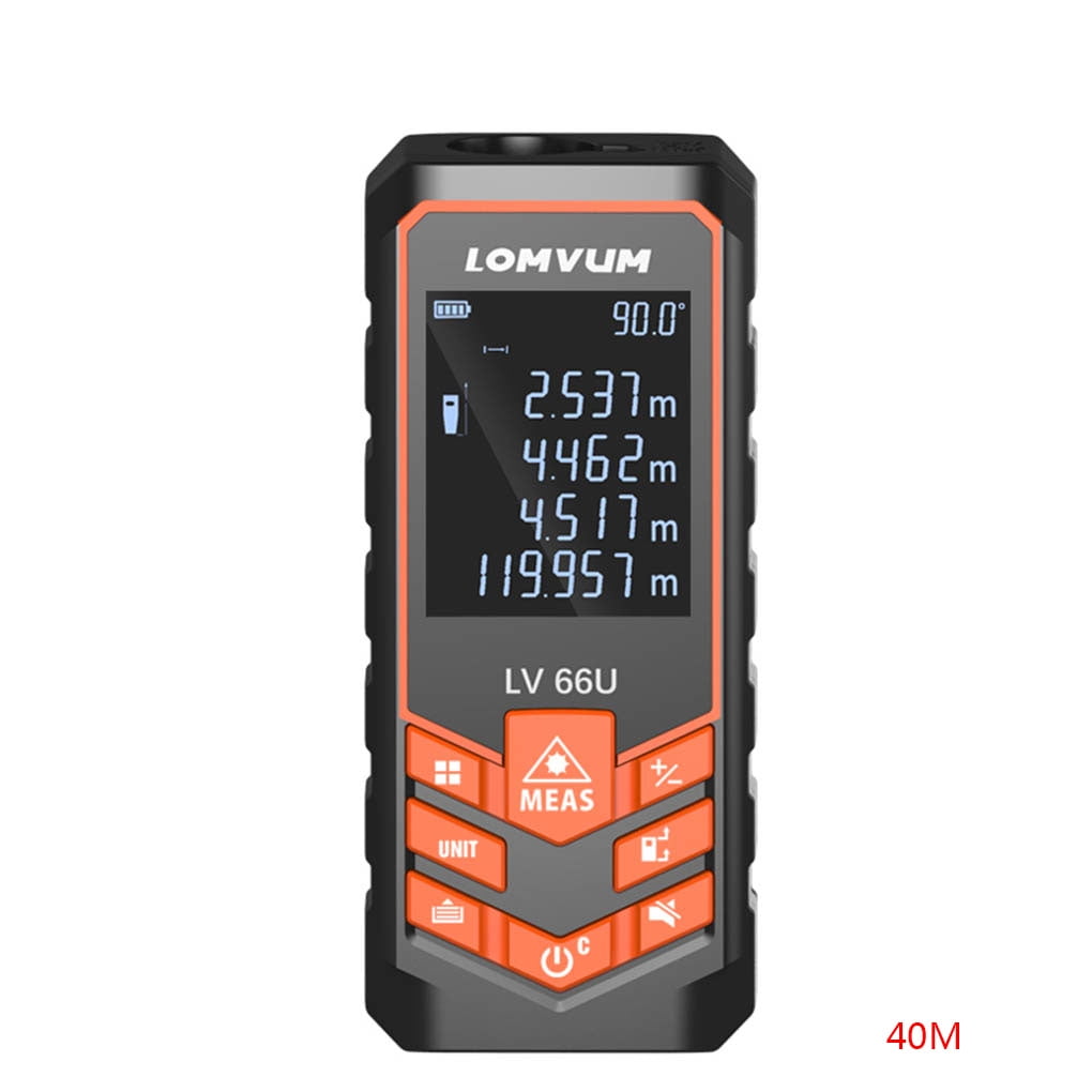 Worallymy Lomvum Lv66u Handheld Rangefinder Digital Distance Meter Electrical Level Tape Distance Measurer 40m