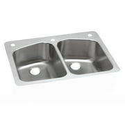 Elkay Dayton Stainless Steel 33" x 22" x 8", Equal Double Bowl Dual Mount Sink