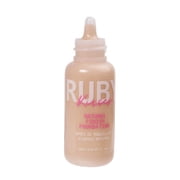 Ruby Kisses Liquid Foundation Medium Coverage, Lightweight, Natural Finish, Face Makeup for All Skin Type, Korean Makeup (Natural Buff)