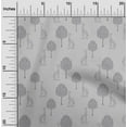 thumbnail image 1 of oneOone Viscose Jersey Fabric Tree & Giraffe Block Print Sewing Fabric BTY 60 Inch Wide, 1 of 5