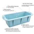 thumbnail image 4 of 2 Pcs Silicone Bread Loaf Pan Rectangular Non Stick Baking Mold Pans, High Heat Resistant Bpa Free Material, For Homemade Bread Cakes Brownies Cheesecakes Oven Microwave Freezer, 4 of 7