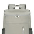 thumbnail image 3 of Mochila aislada tela oxford bag de almuerzo a gran capacidad gris, 3 of 7