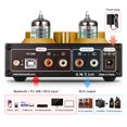thumbnail image 4 of Douk Audio HiFi GE5654 Tube Preamp Bluetooth 5.0 Audio Receiver USB DAC Headphone Amp APTX, 4 of 10