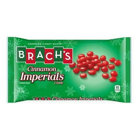 Deliciously Spicy Brach's Cinnamon Imperials Candy - Irresistible Fat-Free Treat in a Convenient 12-Ounce Bag