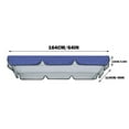 thumbnail image 3 of Clearance Sale!Lisho Swing Cover ,Patio Swing Cover ,Triple Seater Hammock Cover Garden Swing Furniture Cover Uv Resistant Swing Canopy Cover All Weather Protection ,Blue, 3 of 3