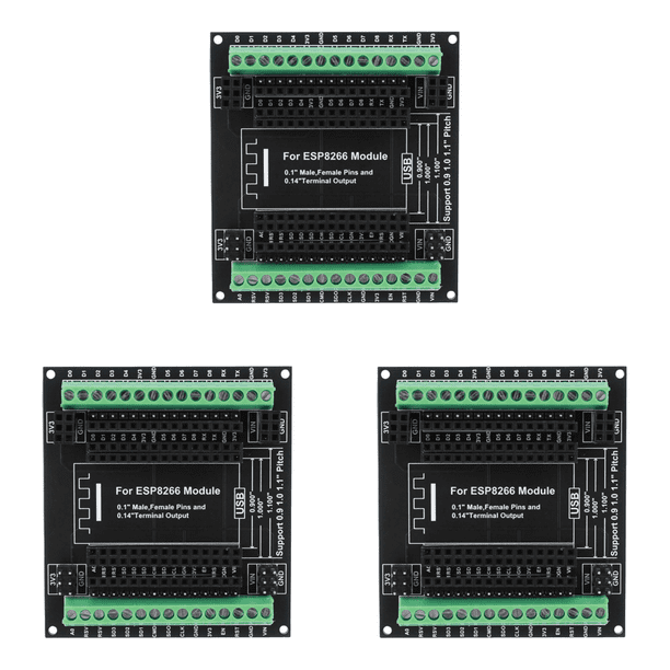 Placa ESP8266 Módulo de expansión Terminal de 38 mm/014 para desarrollo ...