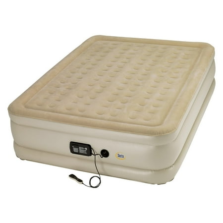 Serta Raised 20 in Luxury Support Coil System Airbed with Pressure