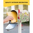 thumbnail image 5 of Mailbox Cover Fall Yellow Daisy Flower Watercolor Plants Mailbox Covers Magnetic Standard Size,Post Box Cover for Outdoor Garden Yard,Green Leaves Retro Linen Mailbox Wraps Mailbox Decals 21x18in, 5 of 6