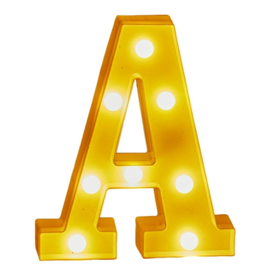 PEIBang LED Light Up Letters 26 Alphabet Signs Battery Powered for Home Wedding Christmas Party Decoration