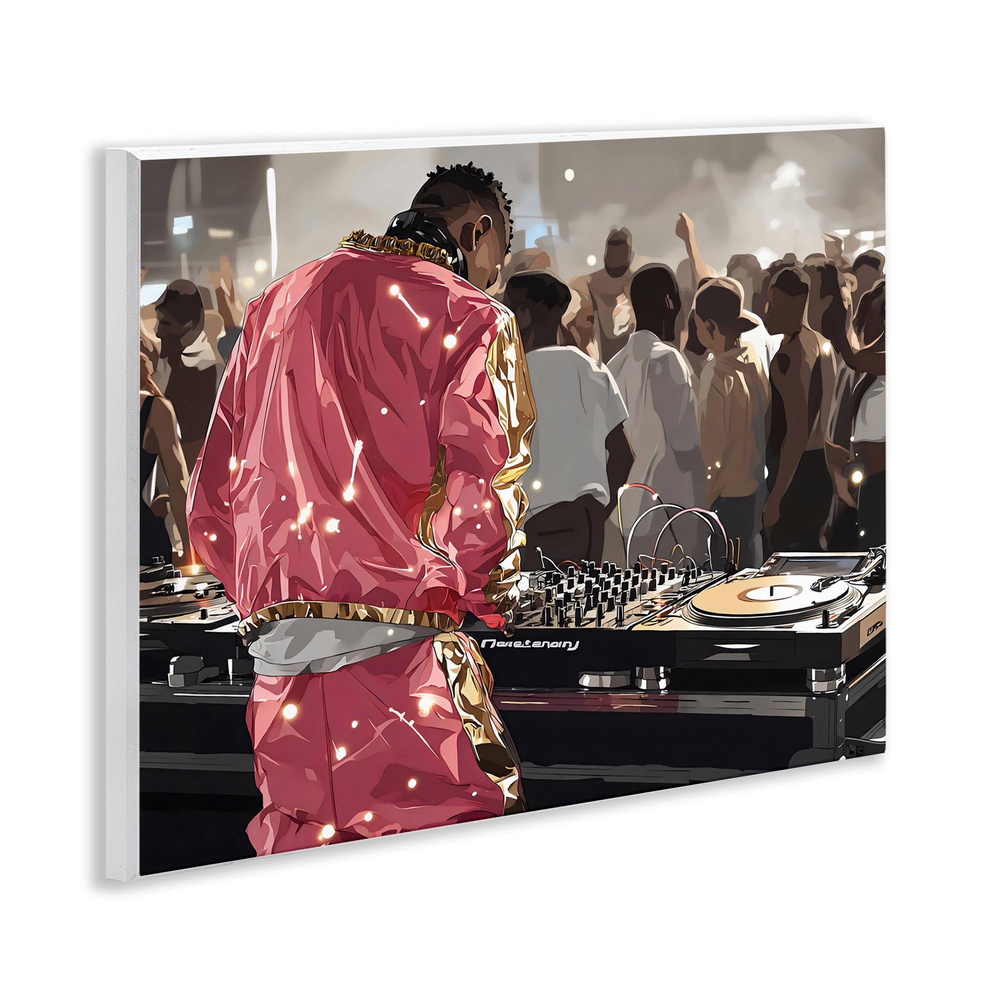 Stupell Industries DJ Performance At Nightclub Wall Plaque Art, design by Franklyn Gregory