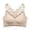 Beige, variant on Women's Comfortable Summer Ice Silk Large Back Large Chest Show Small No Steel Ring Bra Bras for Women, Size L