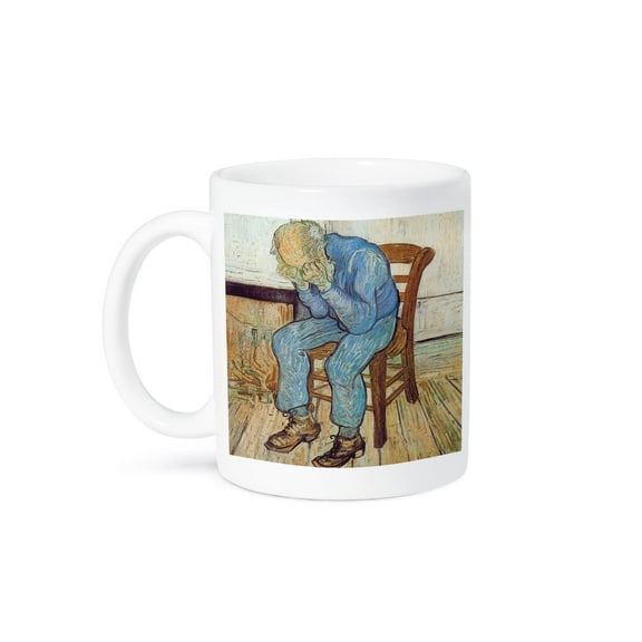 3dRose, Old Man in Sorrow by Vincent Van Gogh, 15oz Mug