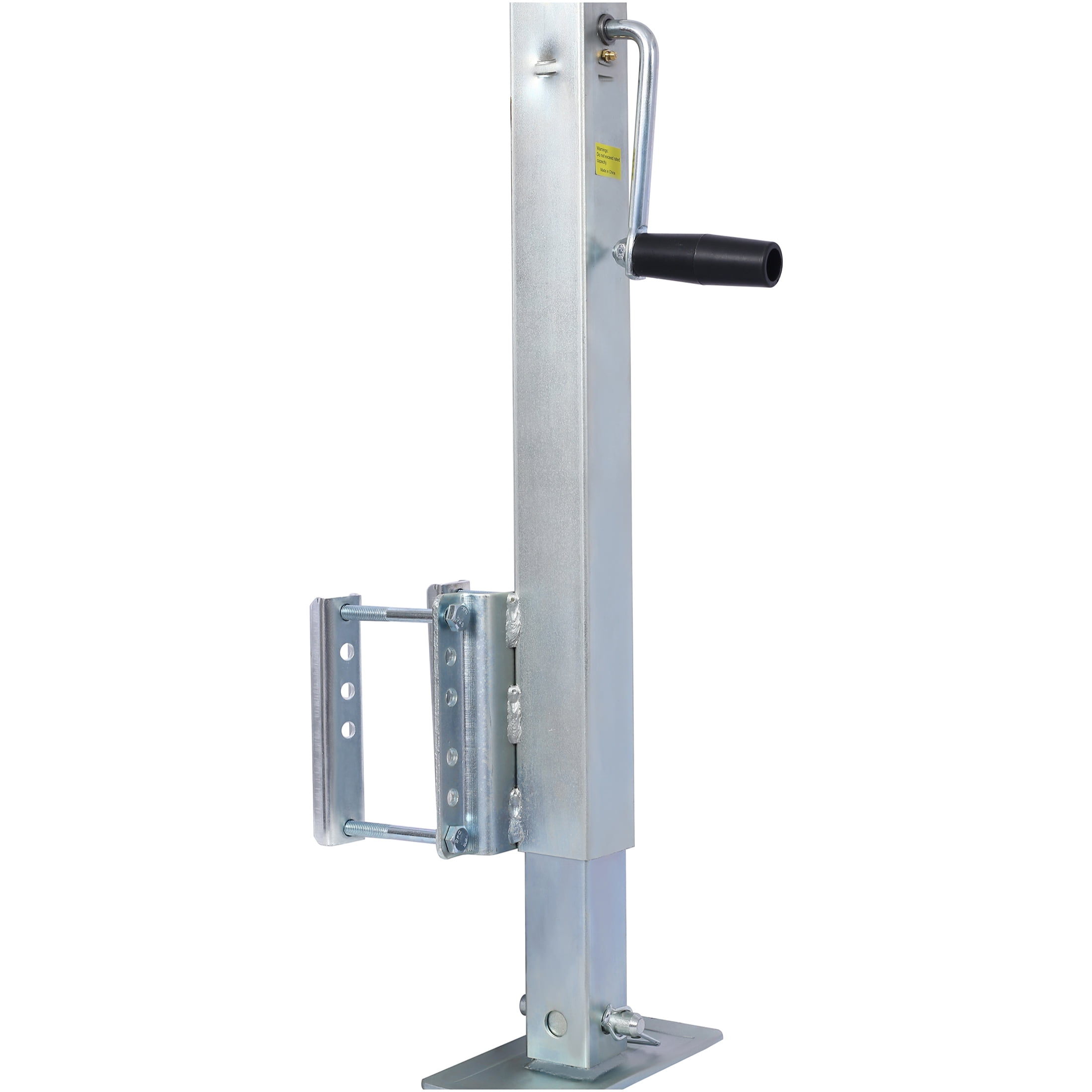 JERFIT 2500 lbs Heavy Duty Trailer Jack with Drop Leg, Fixed Bolt-On Mount, 28.6" Lift, Side Wind Crank for Marine Boat & Utility Trailers