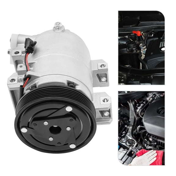 AC Compressor, A/C Compressor with 6 Pulley Grooves, AC Compressor CO 11200C For 2008-2013 Nissan Rogue 2.5L