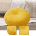 thumbnail image 6 of CoudarTitie Round Floor Pillow Comfortable Small Decor Multifunctional Floor Seating Cushion Yellow, 6 of 9