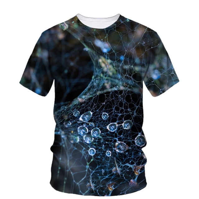 Nouveaux T-Shirts Graphiques à Goutte Mode Été Populaire Amusant harajuku Imprimé Col Rond Manches Courtes Mode Urbaine