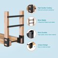 thumbnail image 3 of Firewood Rack Outdoor, Adjustable Length Wood Storage Brackets Kit, Log Stacking Stand Holder for Outdoor Indoor Fireplace, Wood Burning Fire Pits, Black, Set of 4, 3 of 9