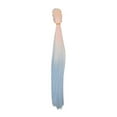thumbnail image 2 of 30cm Pink Blue Gradient Long Hair Doll Wig Soft Silk Material, Support Styling and Restyling, Head Skin Showing Treatment, 2 of 7