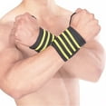thumbnail image 2 of 1 Pce Protège-Poignet Ajustable Absorbant la Sueur Bandage Élastique de Compression pour Poignet de Sport, 2 of 7