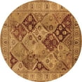 thumbnail image 1 of Ahgly Company Indoor Round Oriental Brown Industrial Area Rugs, 8' Round, 1 of 4