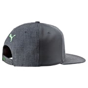 Puma Youth Script Snapback Hat (Dark Gray Heather/Green Gecko, OSFA) NEW