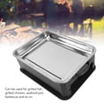 thumbnail image 3 of 2.2-4.4lb Fish Baking Pan, Rectangular Stainless Steel Fish Grill for Commercial Home Use, with Charcoal Alcohol Grilled Fish Pan, 3 of 7