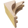 thumbnail image 6 of 4"W x 4"D x 8"H Wide Hughes Rough Cedar Woodgrain TimberThane Corbel, Primed Tan, 6 of 6