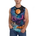 thumbnail image 1 of Balery Fantasy Cosmic Landscape Camisetas sin mangas para hombre, absorbe la humedad y protege contra el mal olor.-Medium, 1 of 7