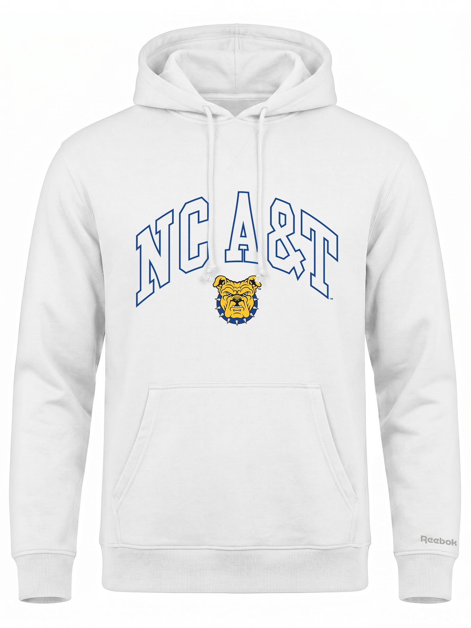 North Carolina A&T Aggies Reebok Mens White Hooded Sweatshirt