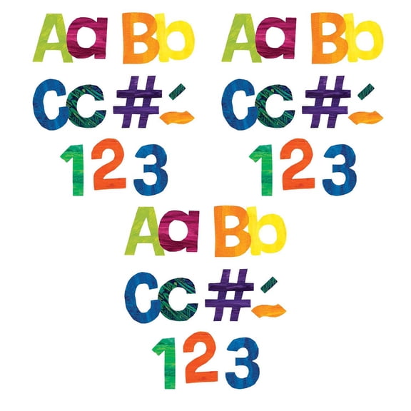 Carson Dellosa Education World of Eric Carle Colorful Tissue Paper Combo Pack EZ Letters, 3 Packs