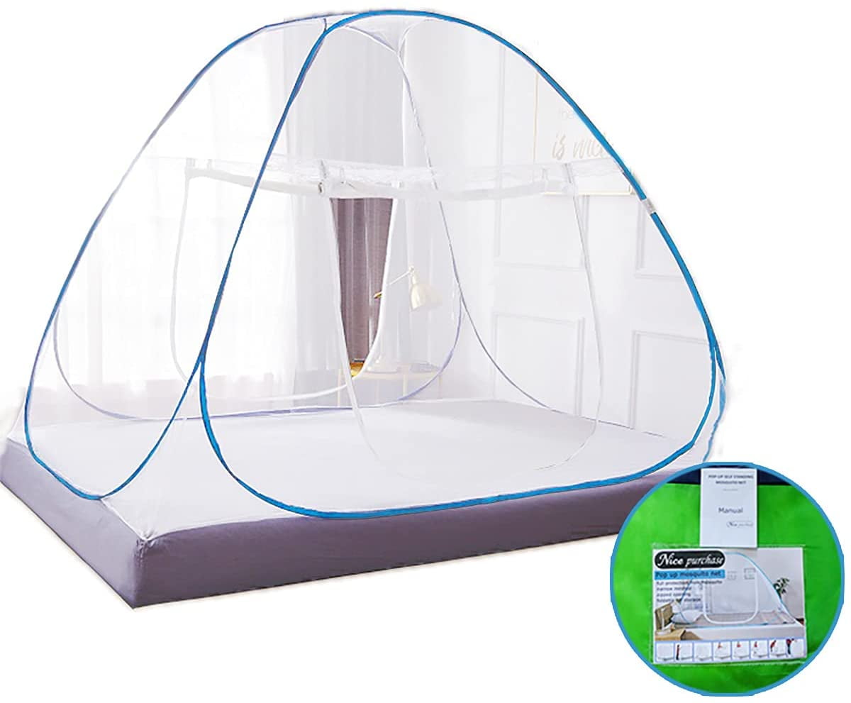 Details about   New Portable Folding Mosquito Net Tent Freestand Bed 1/2 Openings 