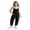 A, variant on Girls Boys Overalls Kids Casual Sleeveless Jumpsuit One Piece Rompers with Pockets 5-14 Years