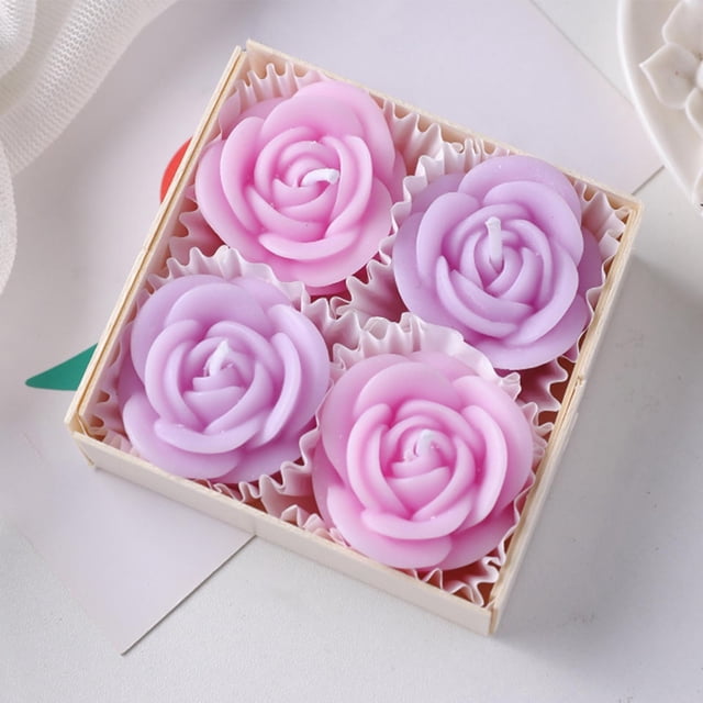 Kit para hacer velas perfumadas con rosas | Velas de cera realistas | Regalo romántico para San Valentín | Decoración para bodas y centros de mesa