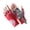 Red-XL, variant on 1 Pair Cycling Gloves Nylon Fabric With Sweat Wicking Technology Ergonomic Mitts For Long Distances