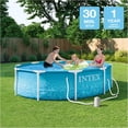 thumbnail image 3 of Intex: Beachside Metal Frame Pool & Pump - 10' x 30" - Above Ground Swimming Set, 330 GPH, Puncture-Rust Resistant, T-Joint Setup, 1185 Gal, 28207EP, 3 of 12
